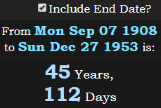 45 Years, 112 Days