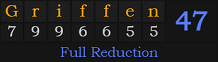 "Griffen" = 47 (Full Reduction)