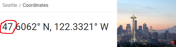 47.6062° N, 122.3321° W