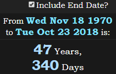 47 Years, 340 Days
