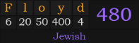 "Floyd" = 480 (Jewish)