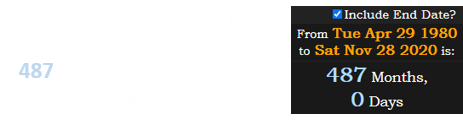 The man who played Darth Vader died a span of exactly 487 months after the Imperial March was first released: