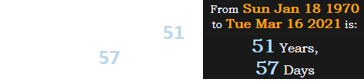 Mayor Bottoms was 51 years, 57 days old: