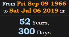 52 Years, 300 Days