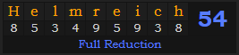 "Helmreich" = 54 (Full Reduction)