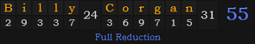 "Billy Corgan" = 55 (Full Reduction)
