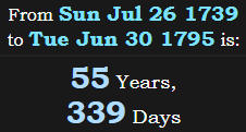 55 Years, 339 Days