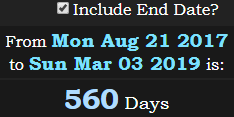 560 Days