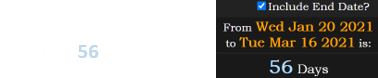 The shooting was during their 56th day in office: