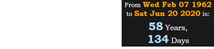 Garth Brooks will be 58 years, 134 days old on the date of the rally: