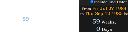 Max Scherzer was a span of exactly 59 weeks old on the date of Don Robinson’s grand slam: