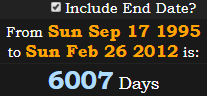 6007 Days