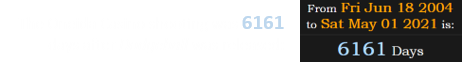 The Oneida Casino shooting was 6161 days after Dodgeball was released: