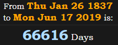 66616 Days