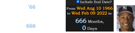 Born in ’66, Gerald died just one day before he would have been a span of exactly 666 months old: