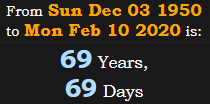 69 Years, 69 Days