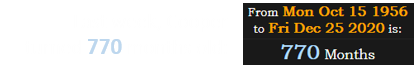 Last week, Cooper turned 770 months old: