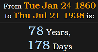 78 Years, 178 Days