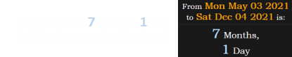 The game was 7 months, 1 day before the second Arch Eclipse: