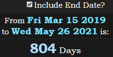 804 Days
