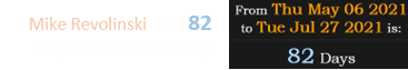 Mike Revolinski died 82 days after his birthday: