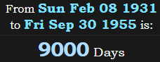 9000 Days