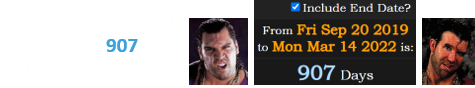 Fake Razor Ramon died a span of 907 days before the real Razor: