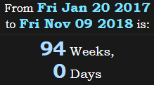 94 Weeks, 0 Days