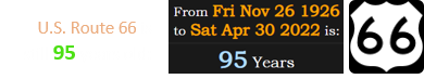 U.S. Route 66 is still 95 years old:
