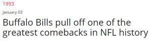 Buffalo Bills pull off one of the greatest comebacks in NFL history