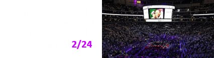 Kobe’s memorial at the Staples Center was held on February 24th, the date written 2/24.