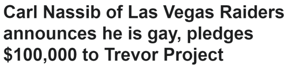 Carl Nassib of Las Vegas Raiders announces he is gay, pledges $100,000 to Trevor Project