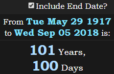 101 Years, 100 Days