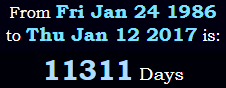 11311 Days