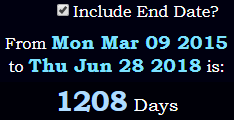 1208 Days