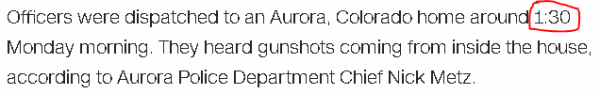 Officers were dispatched to an Aurora, Colorado home around 1:30 Monday morning. They heard gunshots coming from inside the house, according to Aurora Police Department Chief Nick Metz.