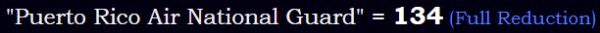 "Puerto Rico Air National Guard" = 134 (Full Reduction)