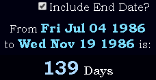 139 Days