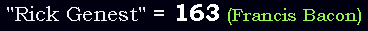 "Rick Genest" = 163 (Francis Bacon)