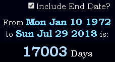 17003 Days