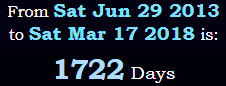 1722 Days