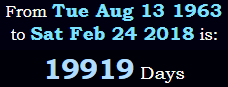 19,919 days