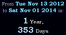 1 Year, 353 Days