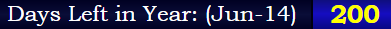 200 days from June 14th