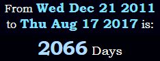 2066 Days