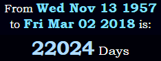 22024 Days