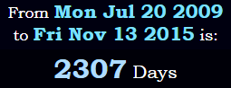 2307 days