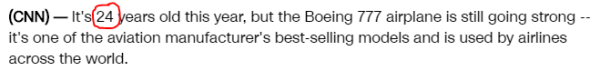 (CNN) — It's 24 years old this year, but the Boeing 777 airplane is still going strong -- it's one of the aviation manufacturer's best-selling models and is used by airlines across the world.