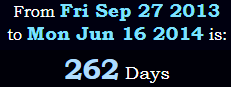 262 Days