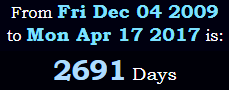 2691 Days